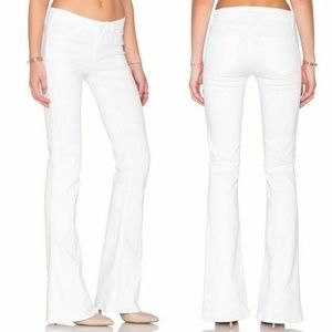 Paige Laurel Canyon Bootcut-Flare Low Rise Jean in White Size 29